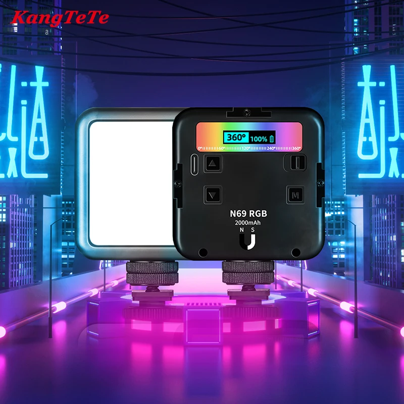 Светодиодная лампа RGB для видеосъемки, магнисветильник мини-лампа для камеры с 3 холодными башмаками, 2000 мАч, 2500K-9000K, CRI95 для смартфона, лампа ...
Светодиодная лампа RGB для видеосъемки, магнисветильник мини-лампа для камеры с 3 холодными башмаками, 2000 мАч, 2500K-9000K, CRI95 для смартфона, лампа ...