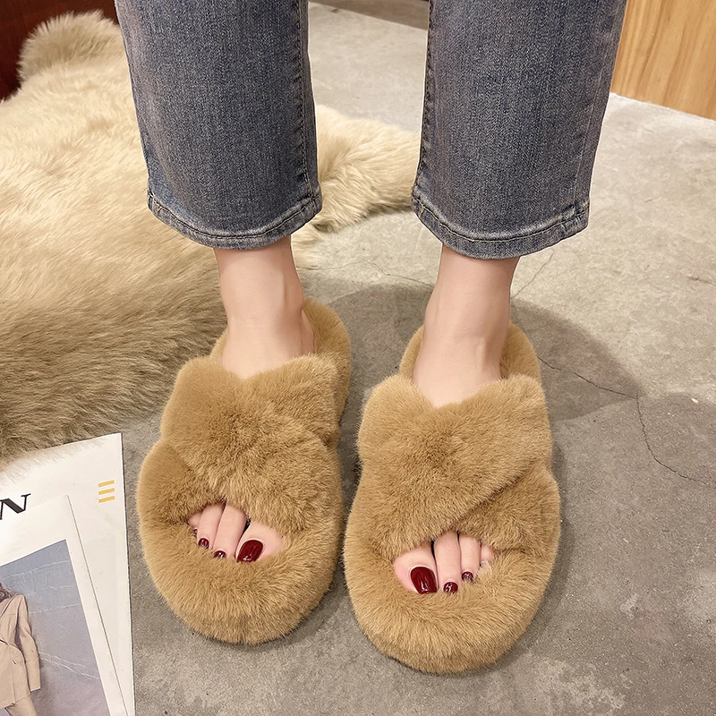 2023 Spring and Autumn New Fashion Solid Color Cross Fur Indoor Slippers for Women Open Toe Comfortable Flat Shoes for Women's
2023 Spring and Autumn New Fashion Solid Color Cross Fur Indoor Slippers for Women Open Toe Comfortable Flat Shoes for Women's