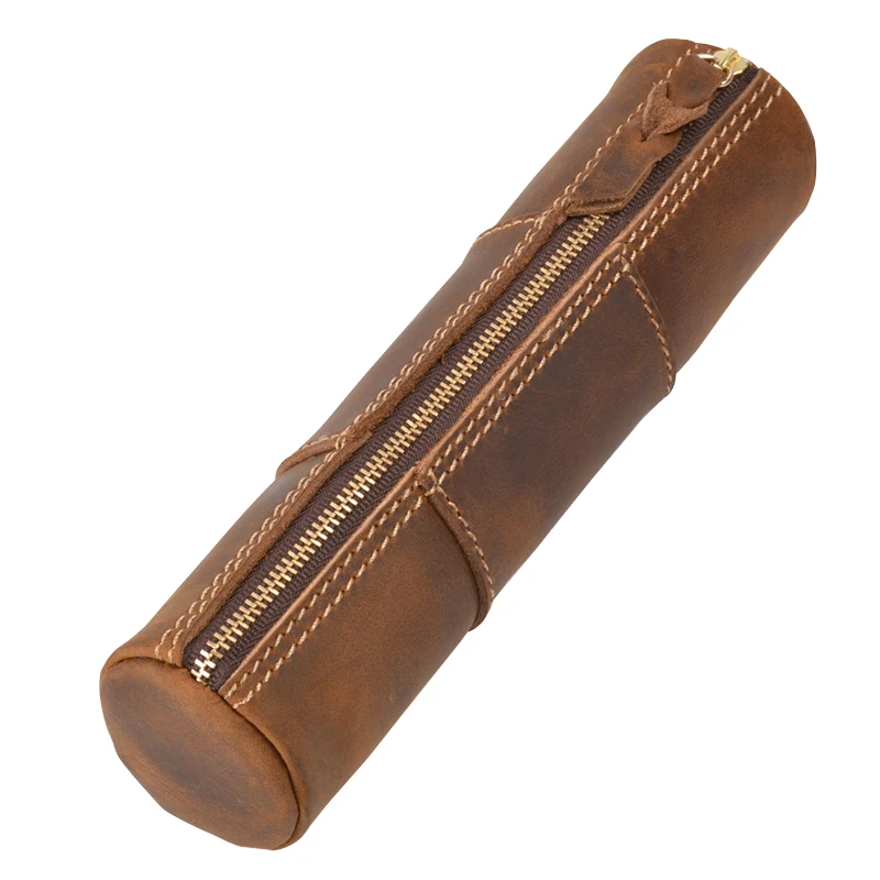 High Capacity Cowhide Pencil Case Retro Traditional Genuine Leather Pencilcase Stationery Holder Handmade School Office Supplies
High Capacity Cowhide Pencil Case Retro Traditional Genuine Leather Pencilcase Stationery Holder Handmade School Office Supplies