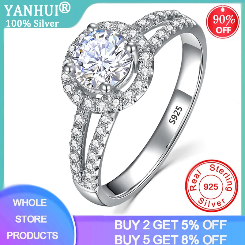 YANHUI Tibetan Silver S925 Bridal Ring with 8MM Round Cubic Zircon Prong Setting Anniversary Engagement Wedding Rings for Women
YANHUI Tibetan Silver S925 Bridal Ring with 8MM Round Cubic Zircon Prong Setting Anniversary Engagement Wedding Rings for Women