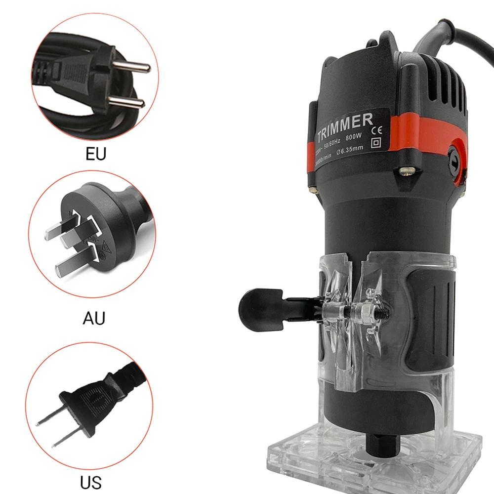800W 30000r/min Multifunctional Electric Wood Trimmer Wood Router Laminate Trimmer Professional Slotting Trimming Machine
800W 30000r/min Multifunctional Electric Wood Trimmer Wood Router Laminate Trimmer Professional Slotting Trimming Machine