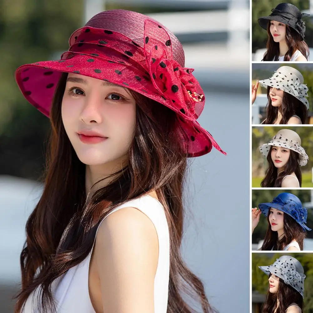 Stylish Beach Hat Foldable Soft Summer Dot Print Organza Sun Hat Breathable Organza Hat Fashion Accessories
Stylish Beach Hat Foldable Soft Summer Dot Print Organza Sun Hat Breathable Organza Hat Fashion Accessories