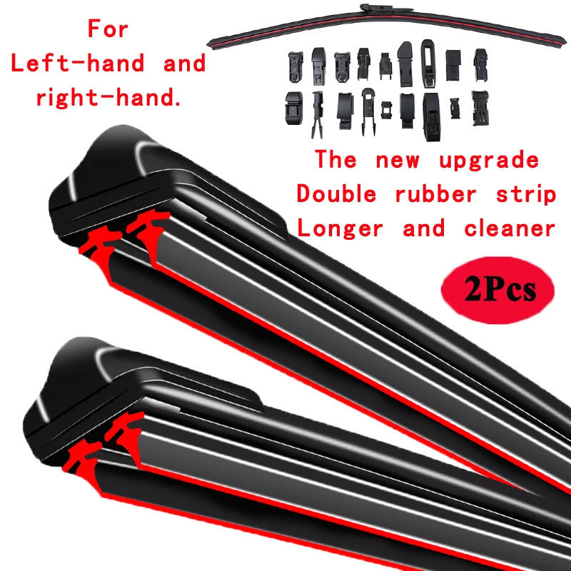 

For Peugeot Traveller Mini Passenger Van Bus 2016 2017 2018 2019 2020 2021 2022 Double Rubber Car Windshield Wiper Blades