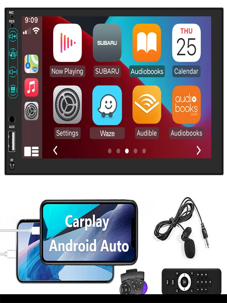 7 Inch HD Screen Car MP5 Player 2 Din Car Stereo Bluetooth Video for iPhone Carplay Android FM MP3 Player Steering Wheel Control
7 Inch HD Screen Car MP5 Player 2 Din Car Stereo Bluetooth Video for iPhone Carplay Android FM MP3 Player Steering Wheel Control