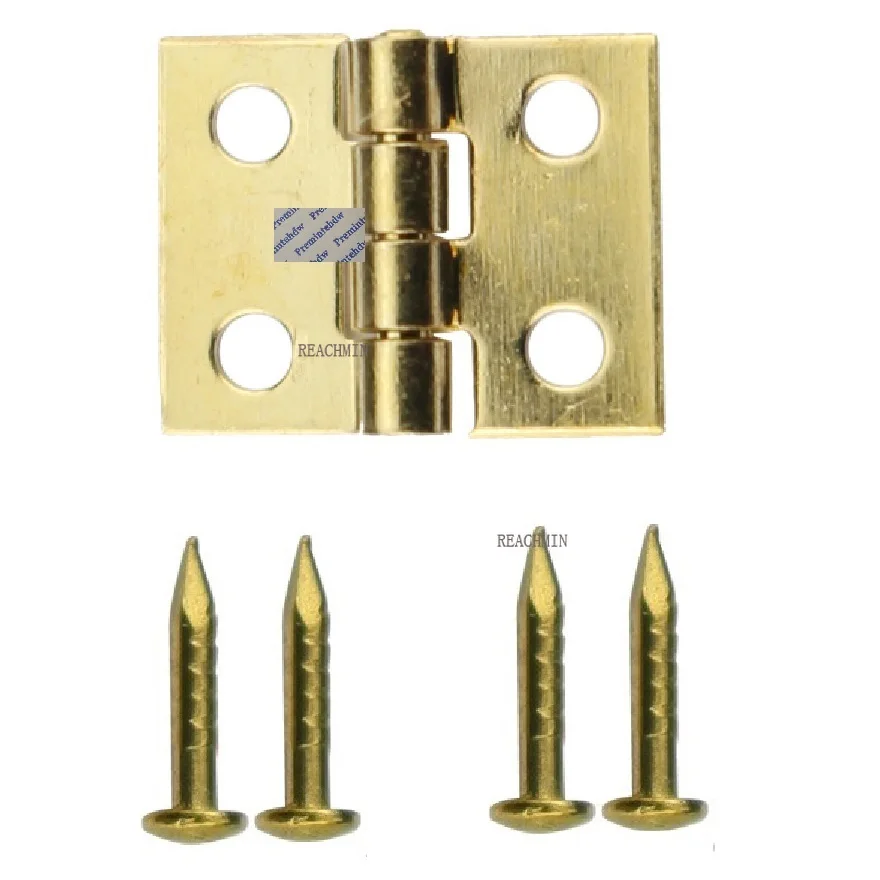 100Pcs 8*10MM Mini Tiny Brass Hinge With Nail Jewelry Chest Gift Wine Music Box
100Pcs 8*10MM Mini Tiny Brass Hinge With Nail Jewelry Chest Gift Wine Music Box