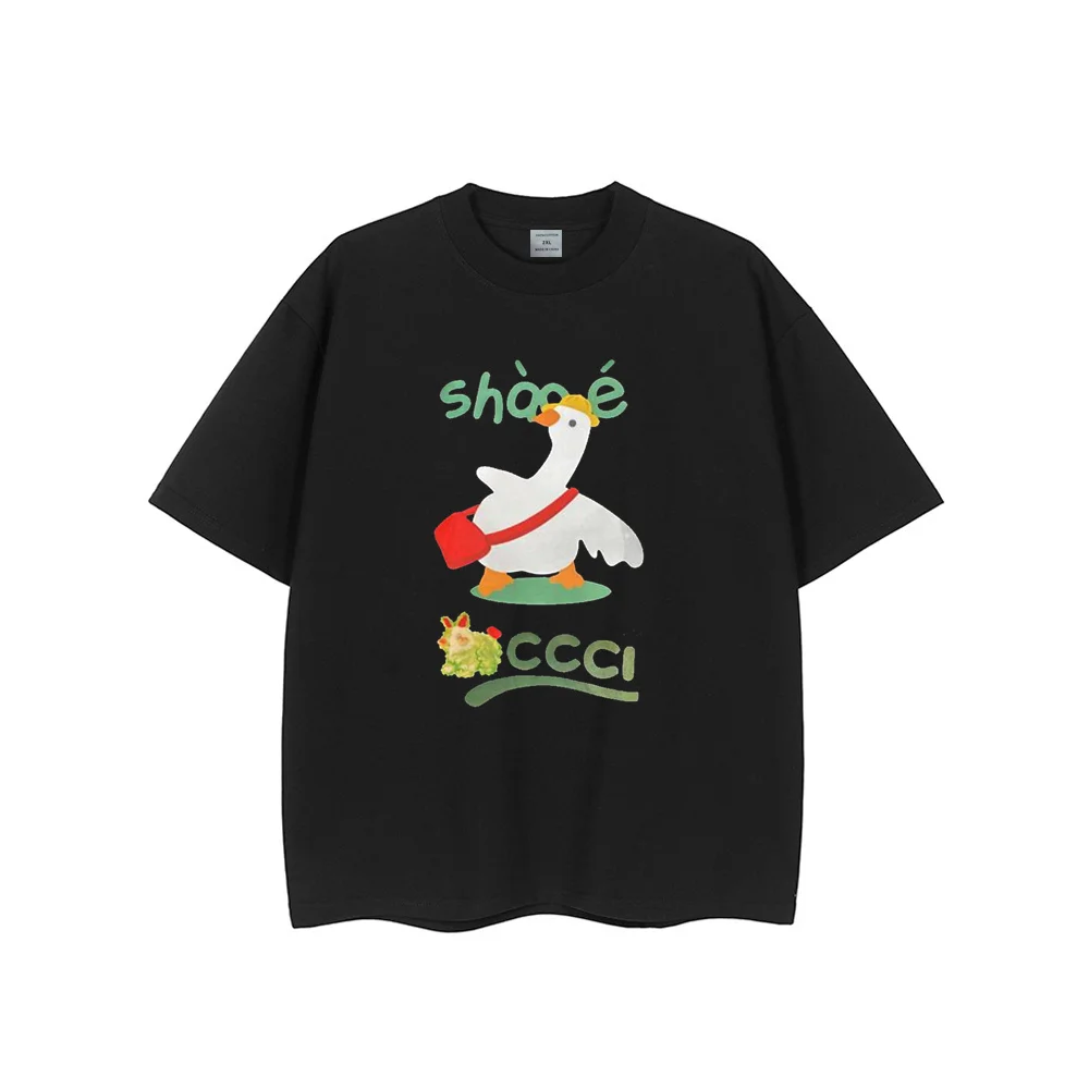 Men's T-shirt Luxury Letters duck Print Cotton Shirt Summer Casual Male Top Y2k Loose Fit T-shirt High Quality Short Sleeve Tees
Men's T-shirt Luxury Letters duck Print Cotton Shirt Summer Casual Male Top Y2k Loose Fit T-shirt High Quality Short Sleeve Tees