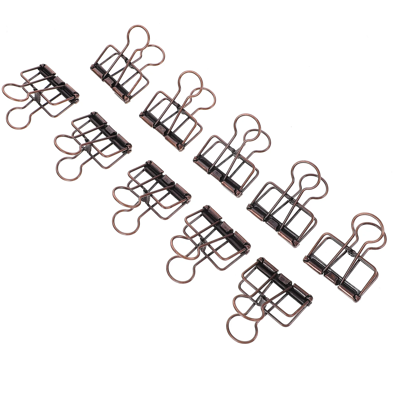 10 Pcs Paper Clips Binder Metal Office Supply Clamps Dovetail Vintage Alloy Document
10 Pcs Paper Clips Binder Metal Office Supply Clamps Dovetail Vintage Alloy Document