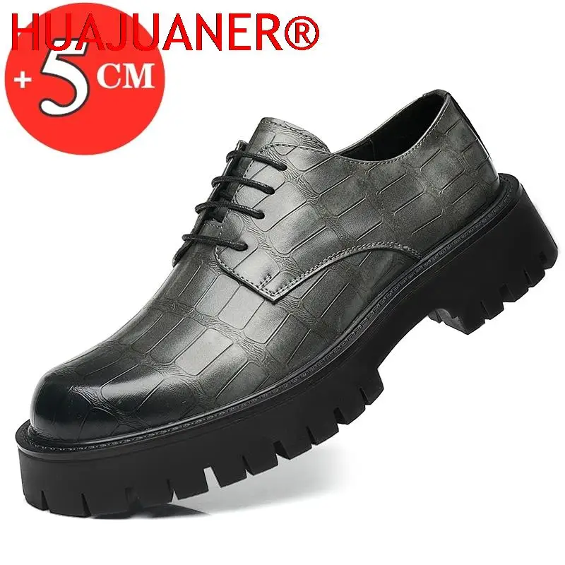 5CM Increased Men Martin Shoes Dress Shoes Big Toe Thick Sole Men's Business Casual Shoes Man Lifted Oxfords Height Increasing
5CM Increased Men Martin Shoes Dress Shoes Big Toe Thick Sole Men's Business Casual Shoes Man Lifted Oxfords Height Increasing