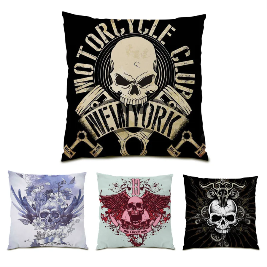 Home Decoration Cushion Cover 45x45 Soft Velvet Living Room Decoration Polyester Linen Fear Skull Cushions Pillow Cases E0456
Home Decoration Cushion Cover 45x45 Soft Velvet Living Room Decoration Polyester Linen Fear Skull Cushions Pillow Cases E0456