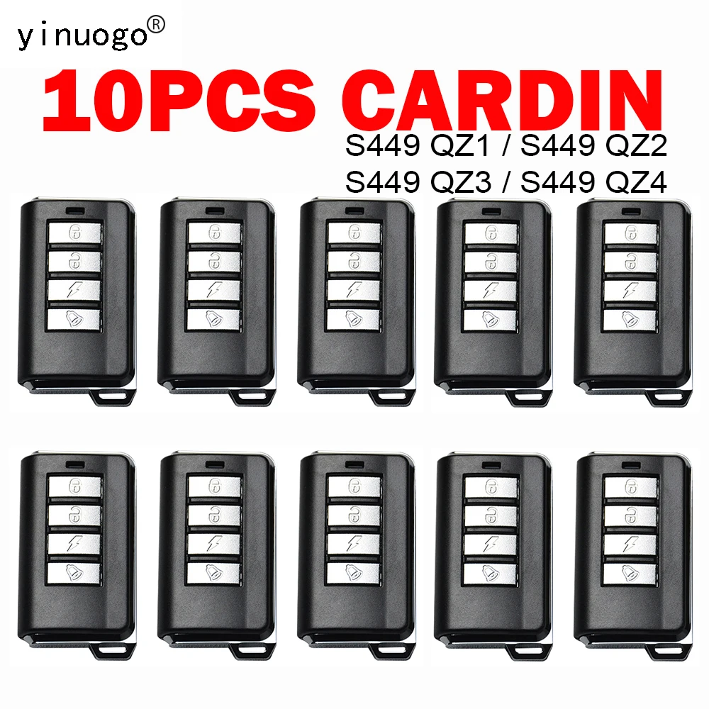 10PCS CARDIN S449 QZ4 QZ1 QZ2 QZ3 Garage Door Remote Control TXQ449100 TXQ449200 TXQ449300 TXQ449400 Remote Control 433.92MHz
10PCS CARDIN S449 QZ4 QZ1 QZ2 QZ3 Garage Door Remote Control TXQ449100 TXQ449200 TXQ449300 TXQ449400 Remote Control 433.92MHz