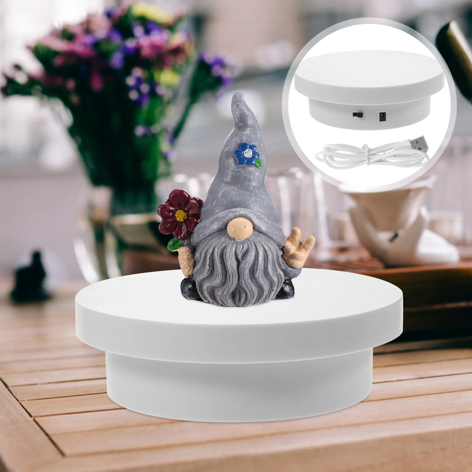 Rotating Display Stand Product For Jewelry Base Turntable Showcase Pvc Photography Prop Electric
Rotating Display Stand Product For Jewelry Base Turntable Showcase Pvc Photography Prop Electric