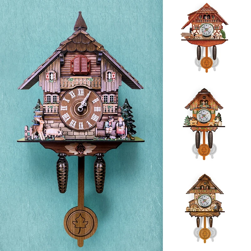 Cuckoo Clock Wall Clock Handicraft Vintage Wooden Cuckoo Tree House Clock for Bedroom Living Room School Office FP8
Cuckoo Clock Wall Clock Handicraft Vintage Wooden Cuckoo Tree House Clock for Bedroom Living Room School Office FP8