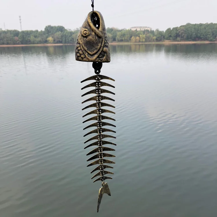 Classic fishbone wind chime PENDANT Metal Wind Chime creative garden decoration living room balcony decoration gift
Classic fishbone wind chime PENDANT Metal Wind Chime creative garden decoration living room balcony decoration gift