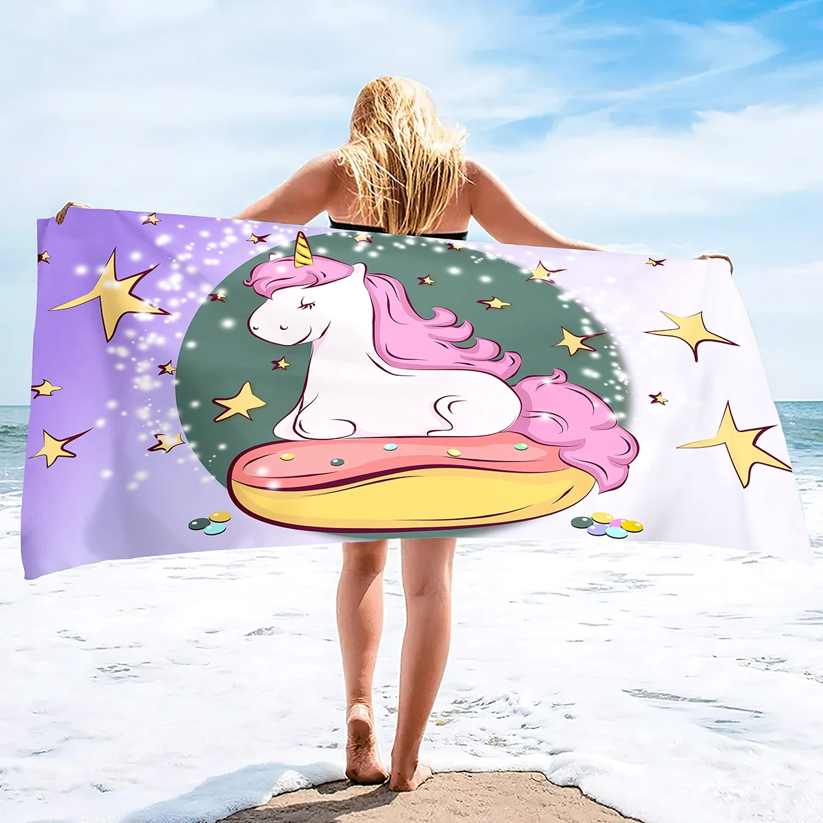 Unicorn Beach Towel Rainbow Camping Towels Kids Quick Dry Ultra Absorbent Super Soft Beach Blanket Pool Travel Bath Shower Towel 
Unicorn Beach Towel Rainbow Camping Towels Kids Quick Dry Ultra Absorbent Super Soft Beach Blanket Pool Travel Bath Shower Towel