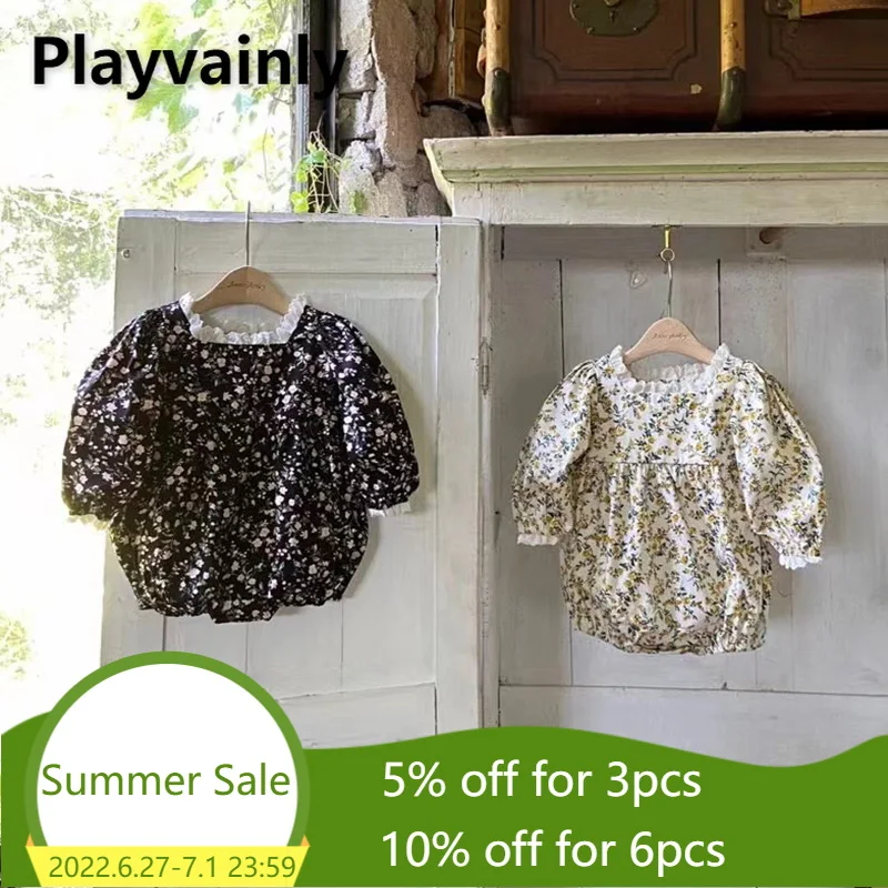 2021 Korean Style New Autumn Baby Girls Bodysuit Long Sleeves Square Lace Collar Apricot Black Floral Newborn Outfits E3295
2021 Korean Style New Autumn Baby Girls Bodysuit Long Sleeves Square Lace Collar Apricot Black Floral Newborn Outfits E3295