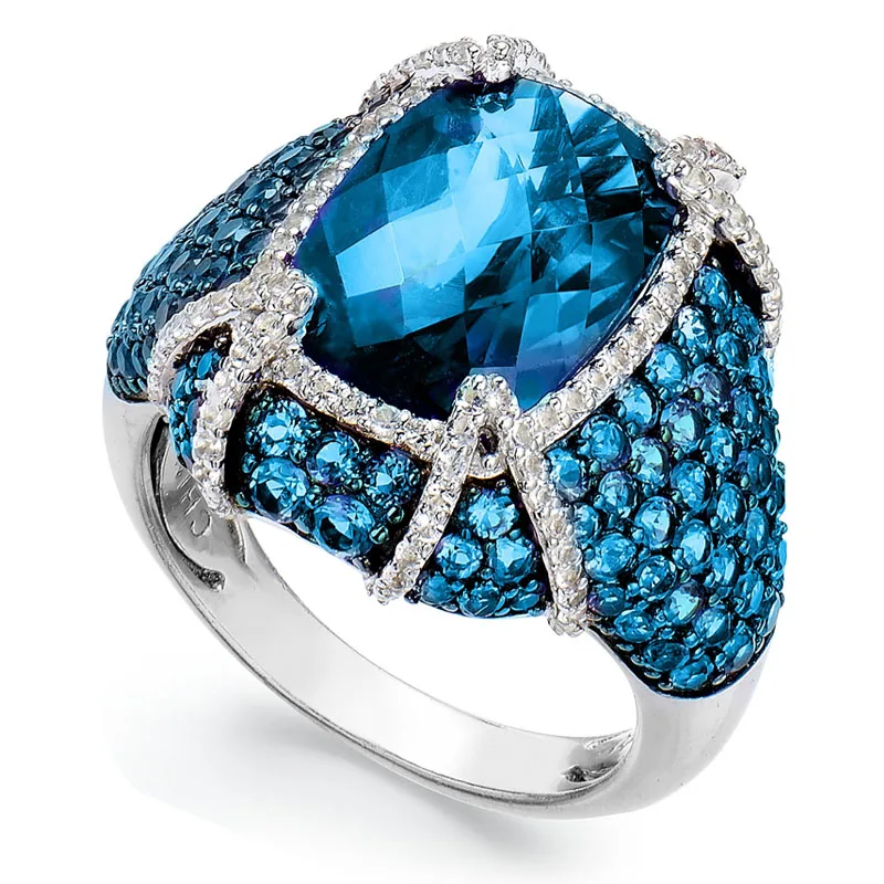 BAOSHINA Hot Sale Silver Color Geometric Blue Crystal Zirconium Rhinestone Ring for Women Party Jewelry Female Alloy Accessories
BAOSHINA Hot Sale Silver Color Geometric Blue Crystal Zirconium Rhinestone Ring for Women Party Jewelry Female Alloy Accessories