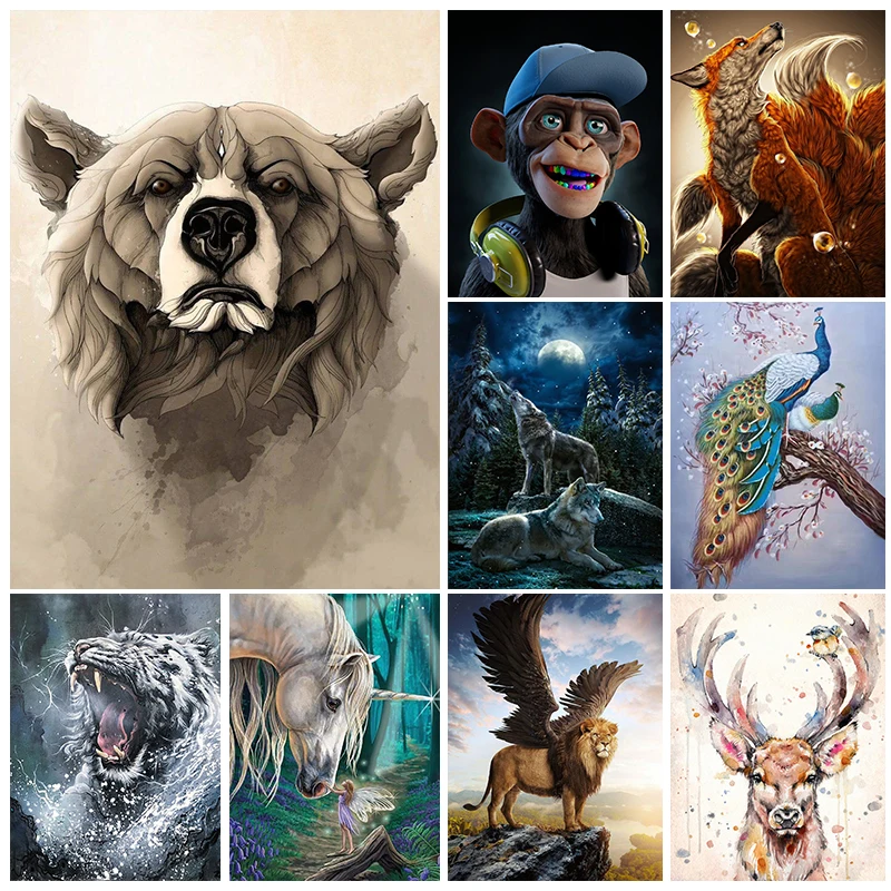 YOUQU Fashion DIY5d Diamond Painting Animals Full of Diamonds Diamond Embroidery Mosaic Pictures Home Decoration Handmade Gifts
YOUQU Fashion DIY5d Diamond Painting Animals Full of Diamonds Diamond Embroidery Mosaic Pictures Home Decoration Handmade Gifts