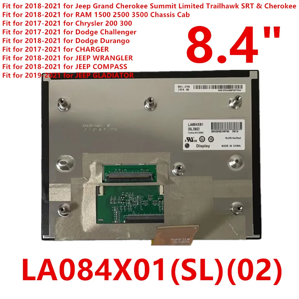 17-21 Replacement 8.4" Uconnect 4C UAQ LCD Display Touch Screen Radio Navigation LA084X01(SL)(02) Car Accessories
17-21 Replacement 8.4" Uconnect 4C UAQ LCD Display Touch Screen Radio Navigation LA084X01(SL)(02) Car Accessories