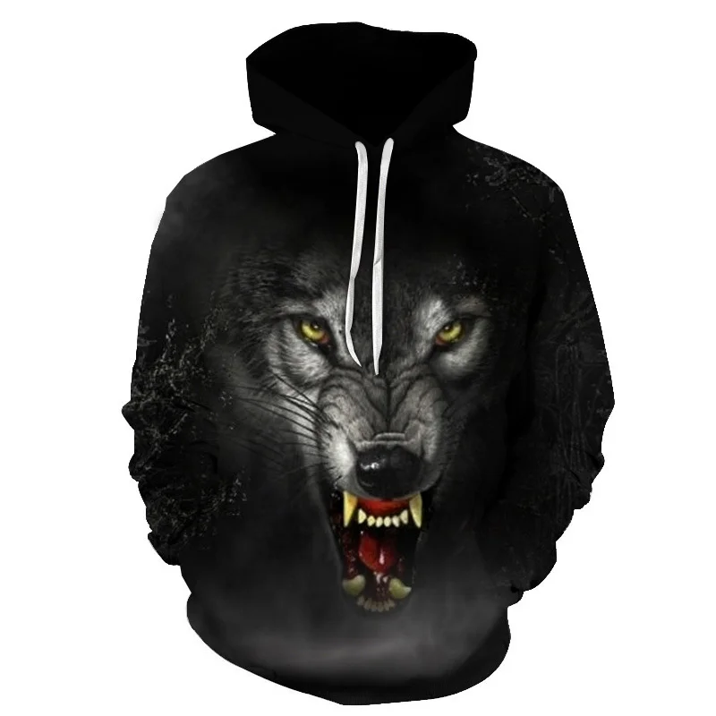 

Winter Animal pattern Beast wolf 3D Printed Hip Hop Hoodie Men's Women's Streetwear Sweatshirt Hoodie Boys Girls Junior Jackets