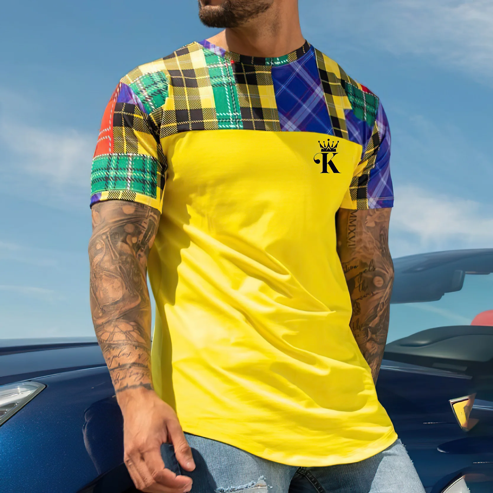 T-shirt Men Spades K Pattern Print Short Sleeve Street Hip Hop Casual Male T Shirt Fashion 6xl Loose Tops Summer Men's Clothing
T-shirt Men Spades K Pattern Print Short Sleeve Street Hip Hop Casual Male T Shirt Fashion 6xl Loose Tops Summer Men's Clothing