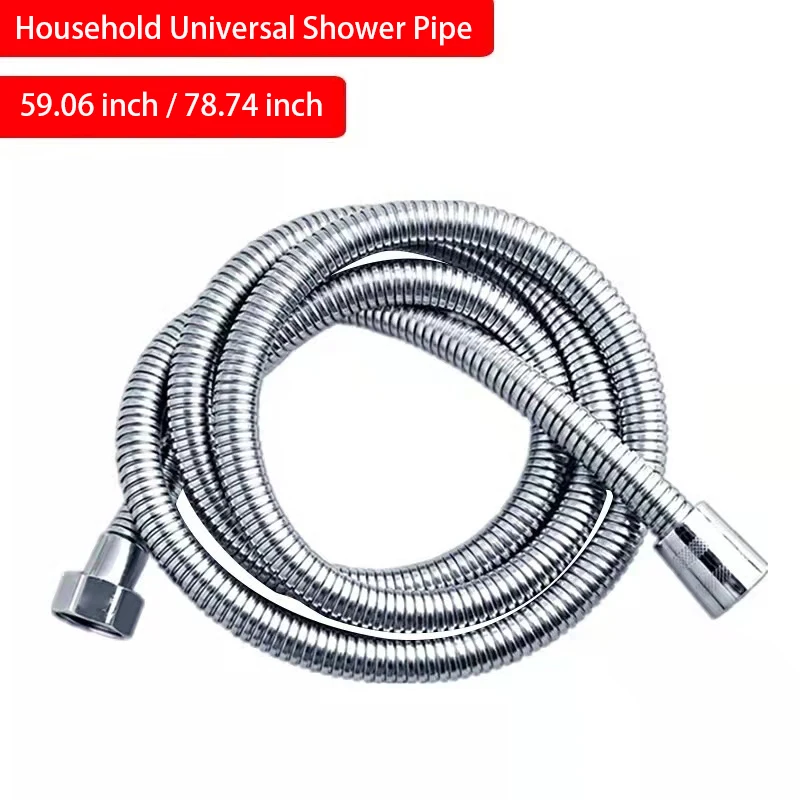 High Quality 304 Stainless Steel Flexible Thick Silicone Shower Hose Universal Shower Pipe Bathroom Accessories
High Quality 304 Stainless Steel Flexible Thick Silicone Shower Hose Universal Shower Pipe Bathroom Accessories
