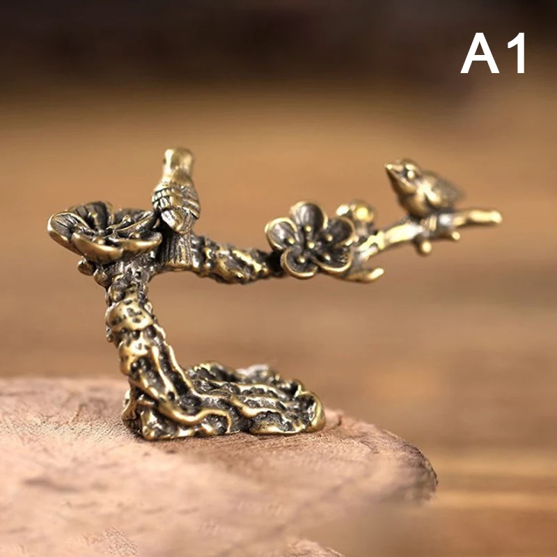 Миниатюрные медные фигурки сливы в античном стиле, украшения для чайного столика и стола 
Миниатюрные медные фигурки сливы в античном стиле, украшения для чайного столика и стола