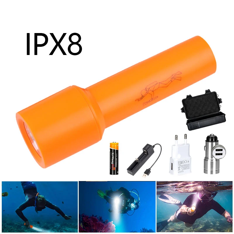 Портативный Ультраяркий светодиодный фонарик для дайвинга IPX8, подводный водонепроницаемый фонарь для дайвинга на глубине 100 м с батареей ...
Портативный Ультраяркий светодиодный фонарик для дайвинга IPX8, подводный водонепроницаемый фонарь для дайвинга на глубине 100 м с батареей ...