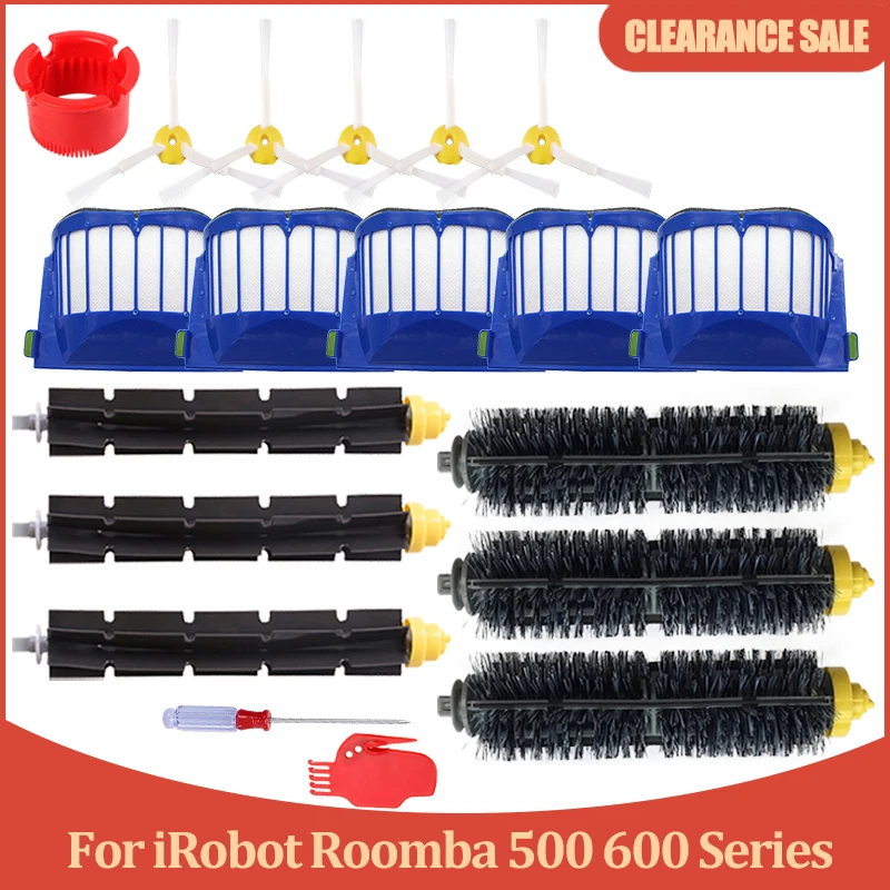 Щетина и гибкий массажер, 5 Arm Brush и 5 Aero Vac фильтр для пылесосов iRobot Roomba 600 620 630 650 660
Щетина и гибкий массажер, 5 Arm Brush и 5 Aero Vac фильтр для пылесосов iRobot Roomba 600 620 630 650 660