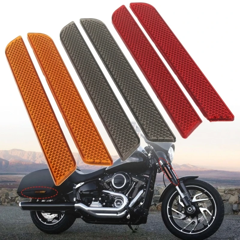 Motorcycle Side Reflector Pair Front Fork Leg Reflectors Side Visibility Fits for 2014-Up All Lower Legs Slider 2 Sizes
Motorcycle Side Reflector Pair Front Fork Leg Reflectors Side Visibility Fits for 2014-Up All Lower Legs Slider 2 Sizes