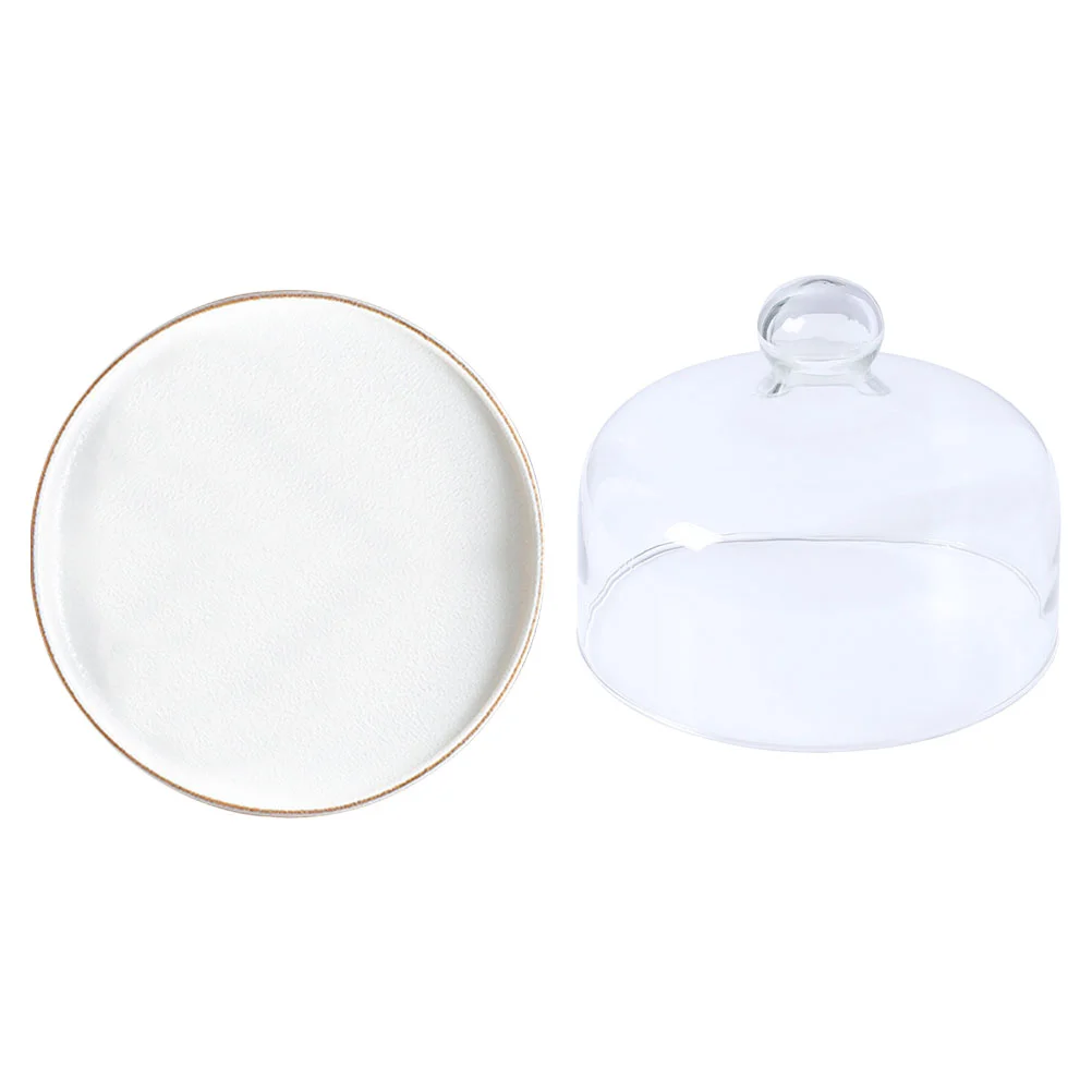 1 Set of Ceramic Cake Tray with Dome Household Cake Serving Tray Birthday Cake Tray
1 Set of Ceramic Cake Tray with Dome Household Cake Serving Tray Birthday Cake Tray