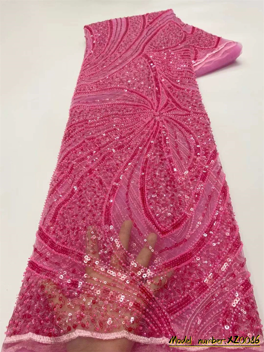 Fuchsia African Lace Fabric 2023 High Quality Lace Material Nigerian French Sequins Lace Fabric For Wedding Dress XZ0086
Fuchsia African Lace Fabric 2023 High Quality Lace Material Nigerian French Sequins Lace Fabric For Wedding Dress XZ0086