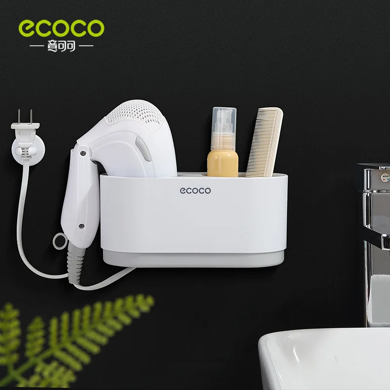 ECOCO Hair Dryer Holder Storage Rack Wall Mounted Hair Curler Hanger Bathroom Shelf Home Accessories Drilling Free Release Hand
ECOCO Hair Dryer Holder Storage Rack Wall Mounted Hair Curler Hanger Bathroom Shelf Home Accessories Drilling Free Release Hand