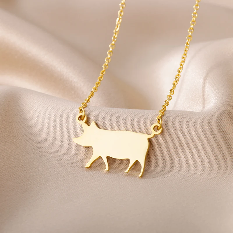Hip Hop Dog Pig Animal Necklaces For Women Men Stainless Steel Animal Necklace Femme Jewelry Party Gift Collier Femme
Hip Hop Dog Pig Animal Necklaces For Women Men Stainless Steel Animal Necklace Femme Jewelry Party Gift Collier Femme