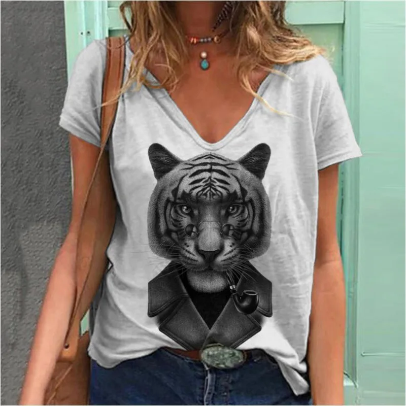 Women's Summer T-shirt Cute Little Dog Garden Style Short Sleeved T-shirt NumberPrinted Animal Design T-shirt
Women's Summer T-shirt Cute Little Dog Garden Style Short Sleeved T-shirt NumberPrinted Animal Design T-shirt