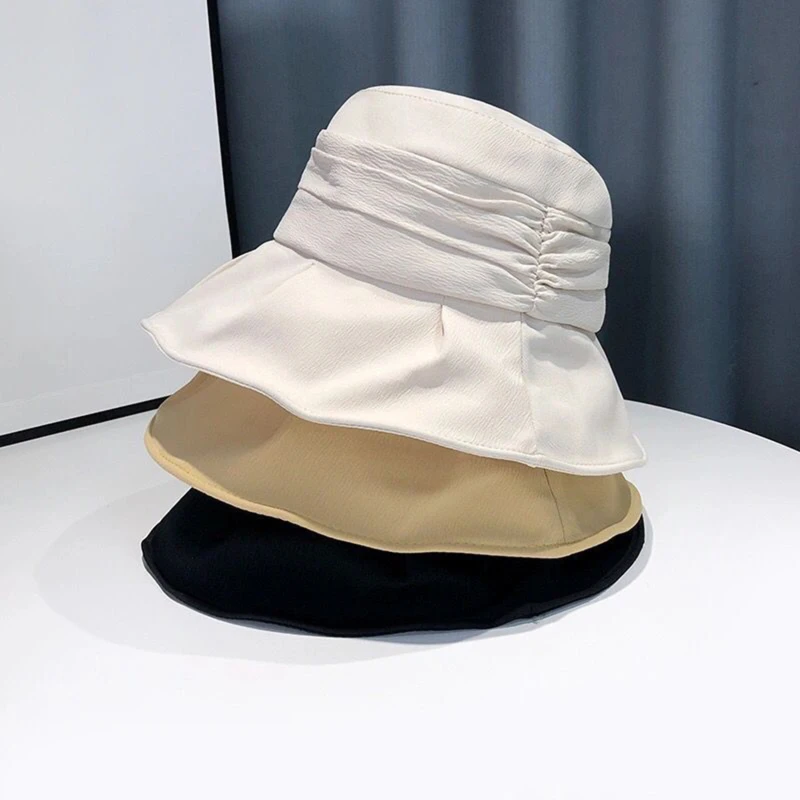 Summer Japanese Niche Pleated Fisherman Hat Women Summer Thin Sun Cap Outdoor Foldable Panama Gorros
Summer Japanese Niche Pleated Fisherman Hat Women Summer Thin Sun Cap Outdoor Foldable Panama Gorros