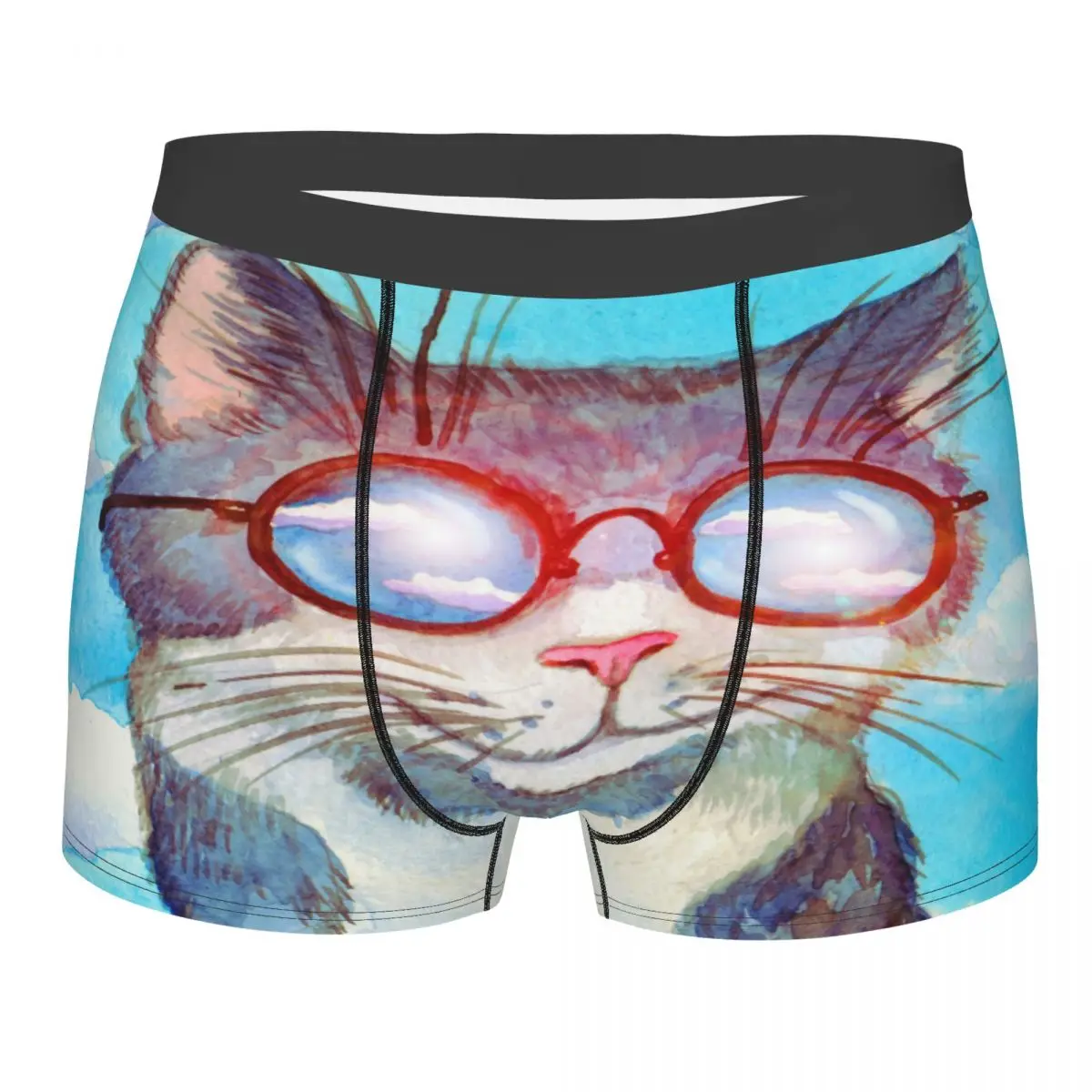 Boxer Men Underpants Watercolor Cat With Glasses On The Sky Men's Panties Shorts Breathable Mens Underwear Briefs Sexy Boxers
Boxer Men Underpants Watercolor Cat With Glasses On The Sky Men's Panties Shorts Breathable Mens Underwear Briefs Sexy Boxers