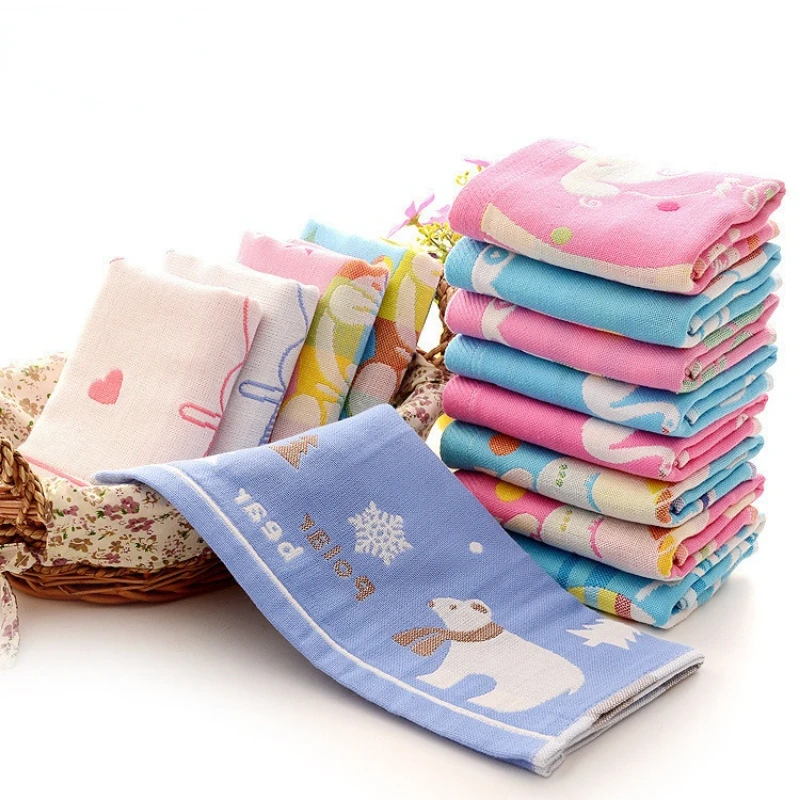Three-layer Gauze Children's Towel Cartoon Pattern Rabbit Elephant Sheep Jacquard 25*50cm Pure Cotton Towel Is Highly Absorbent
Three-layer Gauze Children's Towel Cartoon Pattern Rabbit Elephant Sheep Jacquard 25*50cm Pure Cotton Towel Is Highly Absorbent