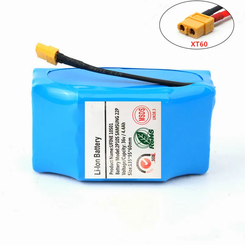 Original 36V Battery Pack 4400mAh 4.4ah Rechargeable Lithium ion Battery for Electric Self Balancing Scooter HoverBoard Unicycle
Original 36V Battery Pack 4400mAh 4.4ah Rechargeable Lithium ion Battery for Electric Self Balancing Scooter HoverBoard Unicycle