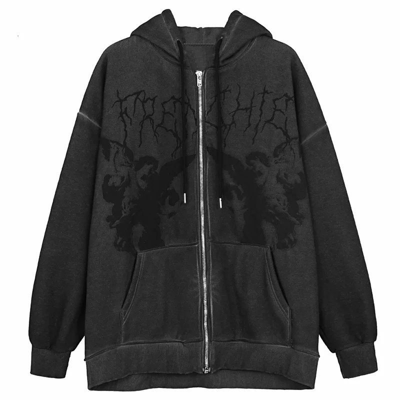 Aesthetic Y2K Hoodies Women's long sleeve Angel Vintage Sweatshirt Print Female Gothic autumn Streetwear zip up Grunge
Aesthetic Y2K Hoodies Women's long sleeve Angel Vintage Sweatshirt Print Female Gothic autumn Streetwear zip up Grunge