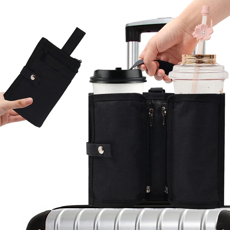 Luggage Travel Cup Holder Durable Free Hand Travel Luggage Drink Bag Travel Cup Holder Storage Bag Fits All Suitcase Handles
Luggage Travel Cup Holder Durable Free Hand Travel Luggage Drink Bag Travel Cup Holder Storage Bag Fits All Suitcase Handles