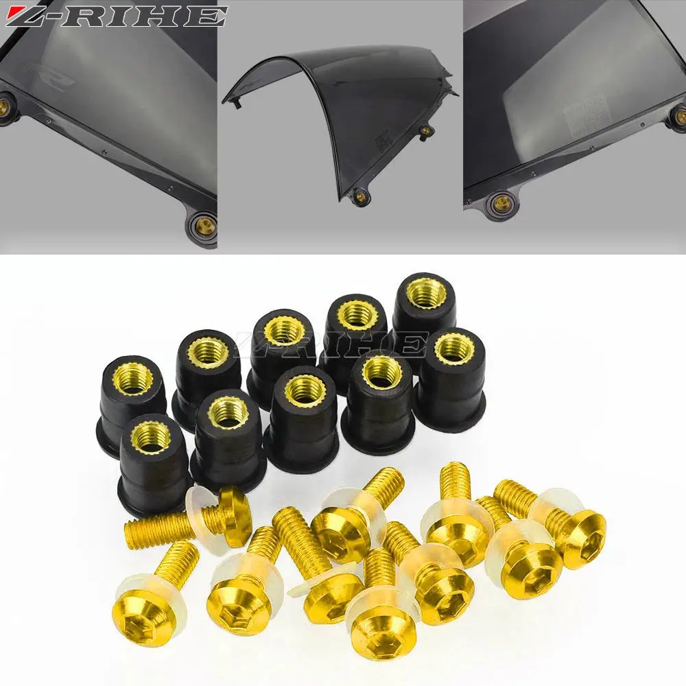 10 PCS M5 Windscreen Windshield Wind Deflectors Bolts Kits For Suzuki GSF 1200 1250 BANDIT GSF250 GSF600 650 BADNIT Bandit650S
10 PCS M5 Windscreen Windshield Wind Deflectors Bolts Kits For Suzuki GSF 1200 1250 BANDIT GSF250 GSF600 650 BADNIT Bandit650S