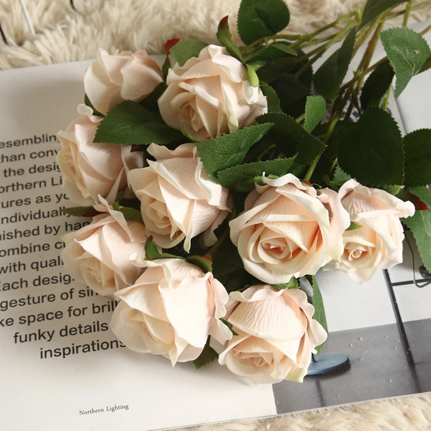 5Pcs Artificial Flowers Bouquet Red Velvet Fake Rose Flower Wedding Home Table Vase Decoration Valentine's Day Gift Wholesale
5Pcs Artificial Flowers Bouquet Red Velvet Fake Rose Flower Wedding Home Table Vase Decoration Valentine's Day Gift Wholesale