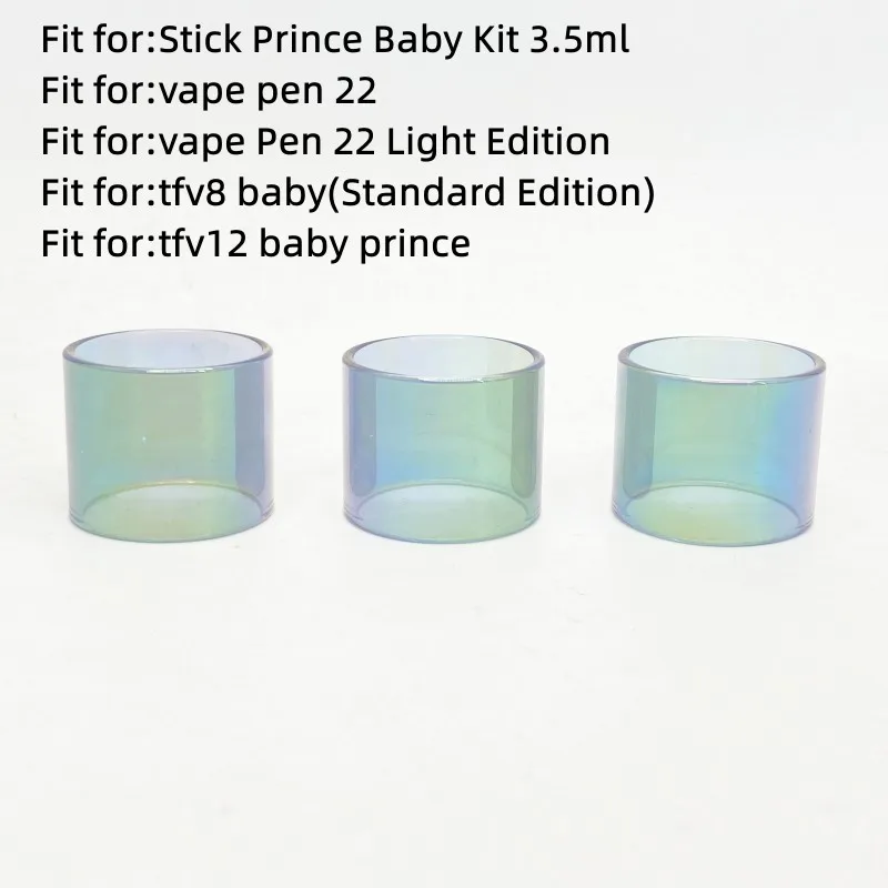 3 PCS Glass Tube For Smok Stick Prince Baby Kit 3.5ml / vape pen 22 / vape Pen 22 Light Edition / tfv8 baby(Standard Edition)
3 PCS Glass Tube For Smok Stick Prince Baby Kit 3.5ml / vape pen 22 / vape Pen 22 Light Edition / tfv8 baby(Standard Edition)