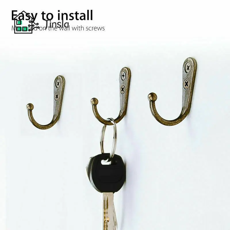 Zinc Alloy Hooks Wall/Door Mounted Hanger Retro w/screws Red Copper/Silver/Blcak/White Coat/Key/Bag/Towel/Hat 44mm
Zinc Alloy Hooks Wall/Door Mounted Hanger Retro w/screws Red Copper/Silver/Blcak/White Coat/Key/Bag/Towel/Hat 44mm