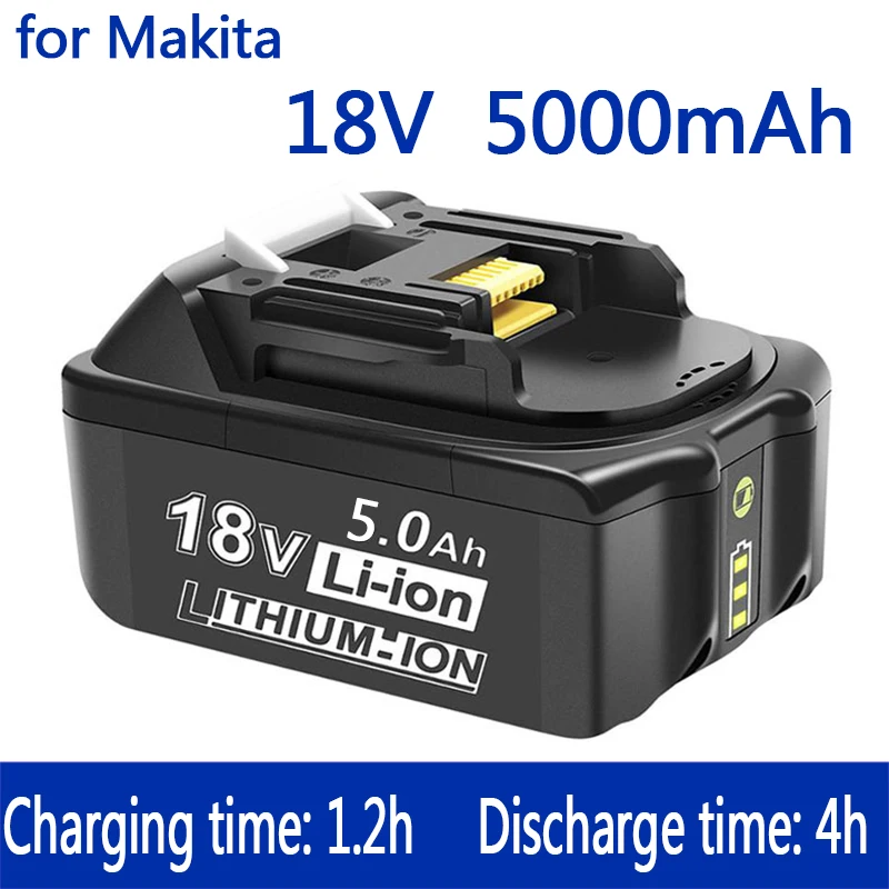 100% Original Makita 18V 5000mAh Rechargeable Power Tools Battery with LED Li-ion Replacement LXT BL1860B BL1860 BL1850
100% Original Makita 18V 5000mAh Rechargeable Power Tools Battery with LED Li-ion Replacement LXT BL1860B BL1860 BL1850