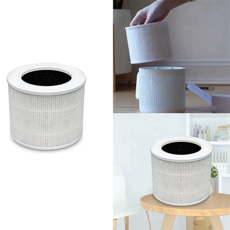 Сменный фильтр для очистителя воздуха LEVOIT Core Mini-RF, HEPA-фильтр H13 3 в 1, фильтр с активированным углем 
Сменный фильтр для очистителя воздуха LEVOIT Core Mini-RF, HEPA-фильтр H13 3 в 1, фильтр с активированным углем