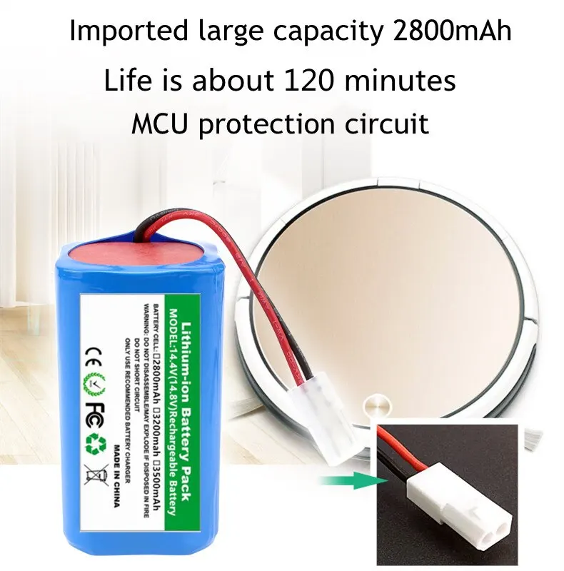 New Original 14.8V 2600mAh Li-ion Battery For Xiaomi G1 MI Robot Vacuum-Mop Essential MJSTG1 Robot Vacuum Cleaner Accessories
New Original 14.8V 2600mAh Li-ion Battery For Xiaomi G1 MI Robot Vacuum-Mop Essential MJSTG1 Robot Vacuum Cleaner Accessories