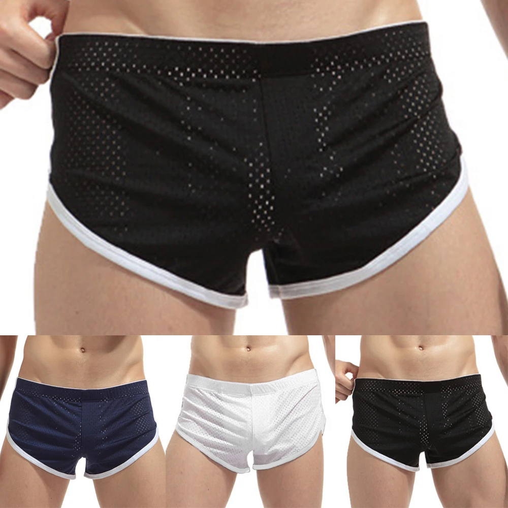 Men's Casual Boxer Briefs Breathable Mesh Sports Shorts Loose Arrow Pants Cut Out Side Lightweight See Through Underpants
Men's Casual Boxer Briefs Breathable Mesh Sports Shorts Loose Arrow Pants Cut Out Side Lightweight See Through Underpants