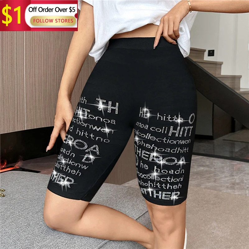 Fashion Versatile Women'S Printed Casual Comfortable Sports Shorts Stretch Rhinestone Skinny Pants Summer Fashion Shorts
Fashion Versatile Women'S Printed Casual Comfortable Sports Shorts Stretch Rhinestone Skinny Pants Summer Fashion Shorts