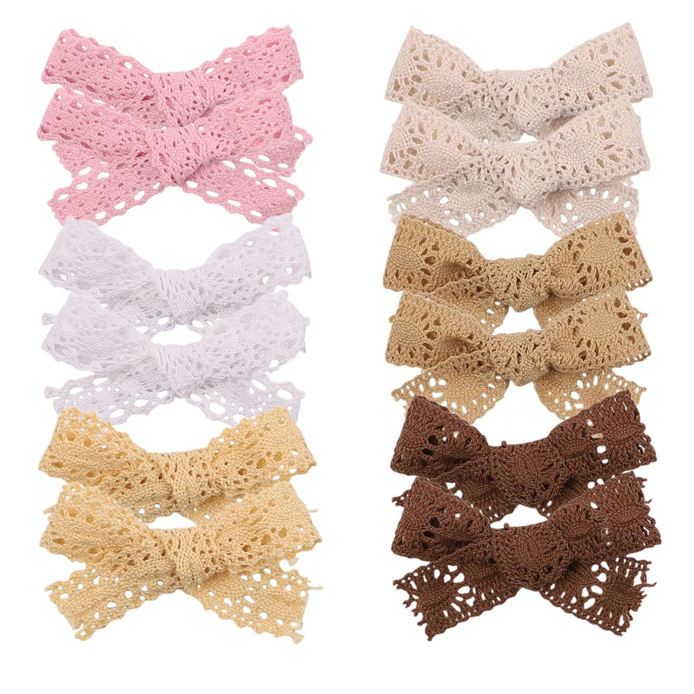 2Pcs/set Cute Lace Hairpins for Baby Girl Sweet Bows Headbands Solid Color BB Hair Clips Handmade Bowknot Barrettes Accessories
2Pcs/set Cute Lace Hairpins for Baby Girl Sweet Bows Headbands Solid Color BB Hair Clips Handmade Bowknot Barrettes Accessories
